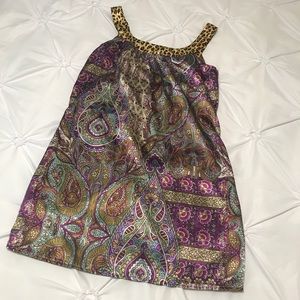 silk/satin mini-dress! 2000s slip dress 🤍✨🐆